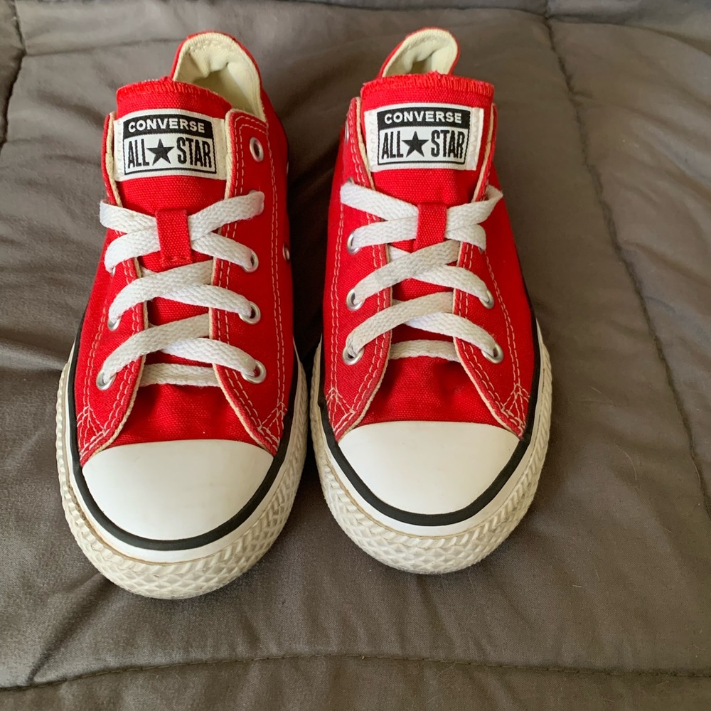 Red Converse Low Top Sneakers